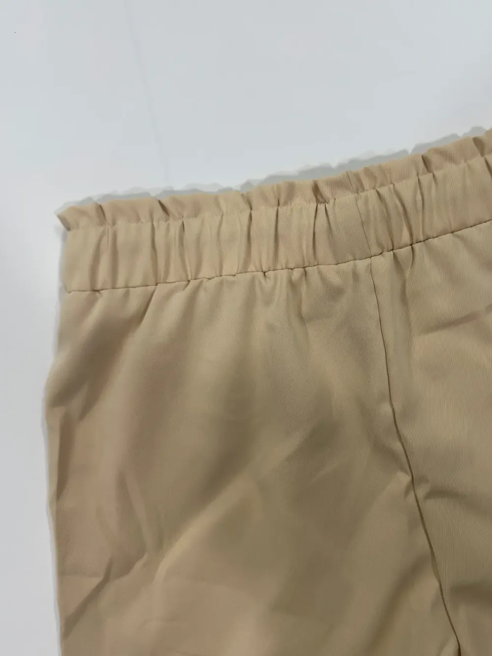 Women's Solid Button Pocket Cargo Fitted Shorts, Casual Elastic Waist Shorts for Summer