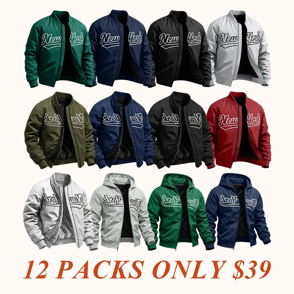 Letter Print Sports Jacket, Men's Casual Jacket, Fashionable College Baseball Apparel