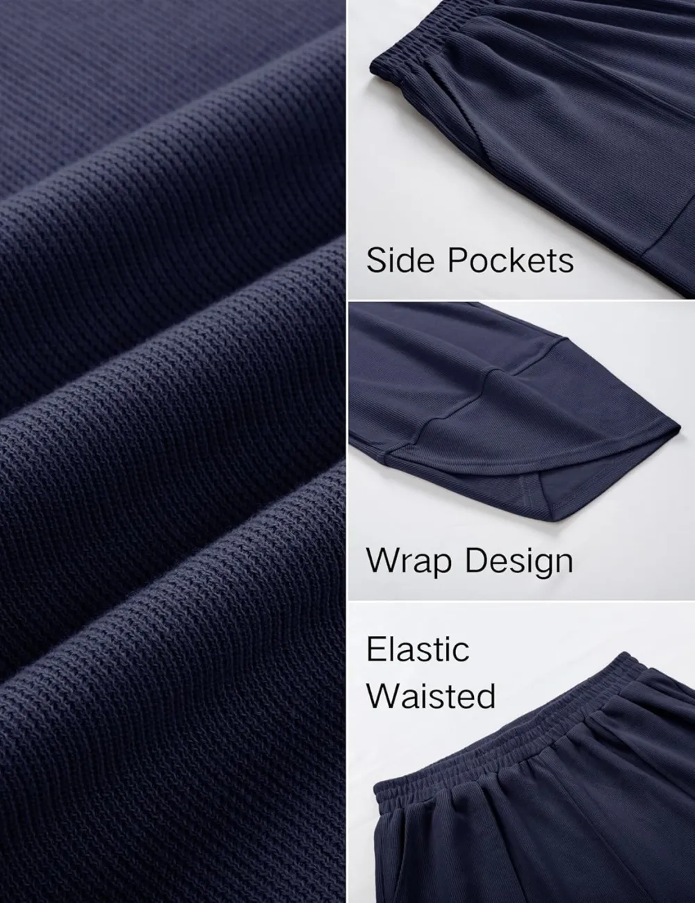 Women's Wide Leg Harem Pants Casual Palazzo Pants with Pockets High Waist Relaxed Fit