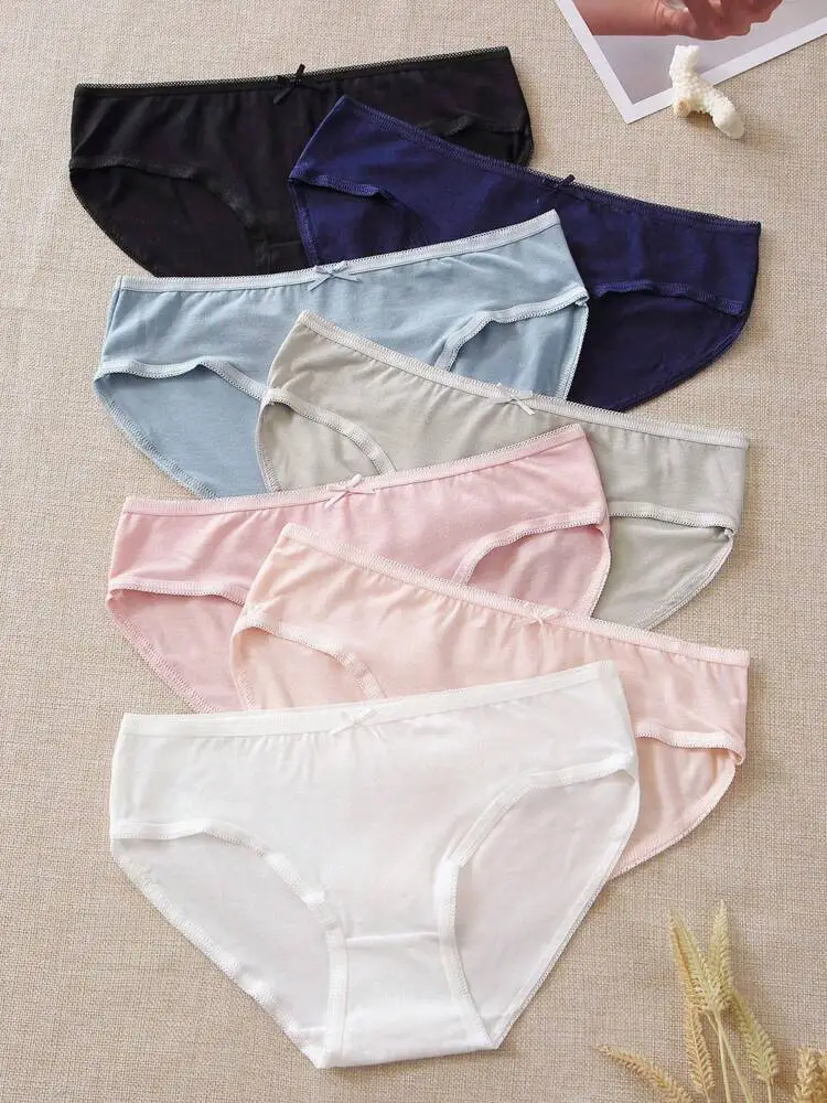 7pack Solid Panty Set