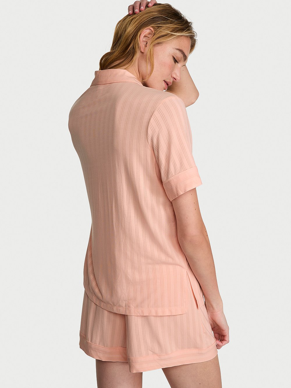 Modal Ultra-Fine Short Pajama Set Pink Gin