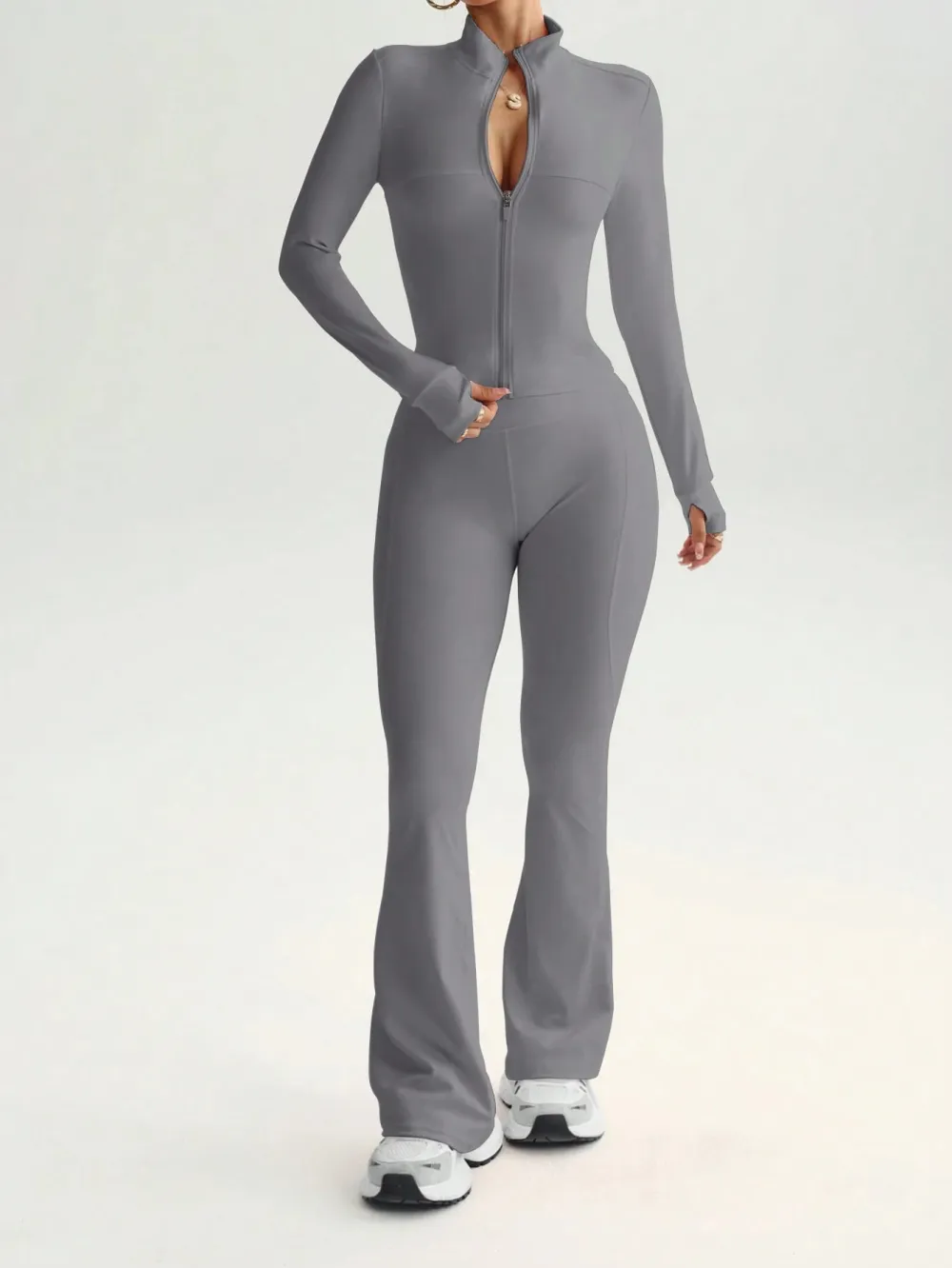 Women's Street Style 2-Piece Bodycon Activewear Set