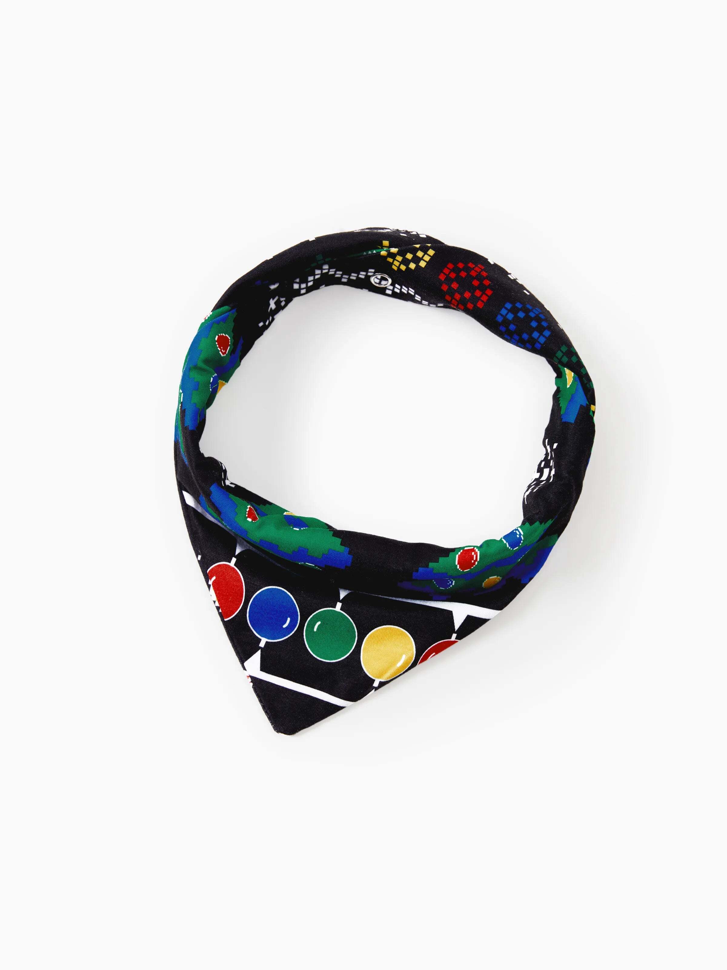 Christmas Onesies Matching Family Pajamas Set Christmas Tree Print PJS with Christmas Socks Black