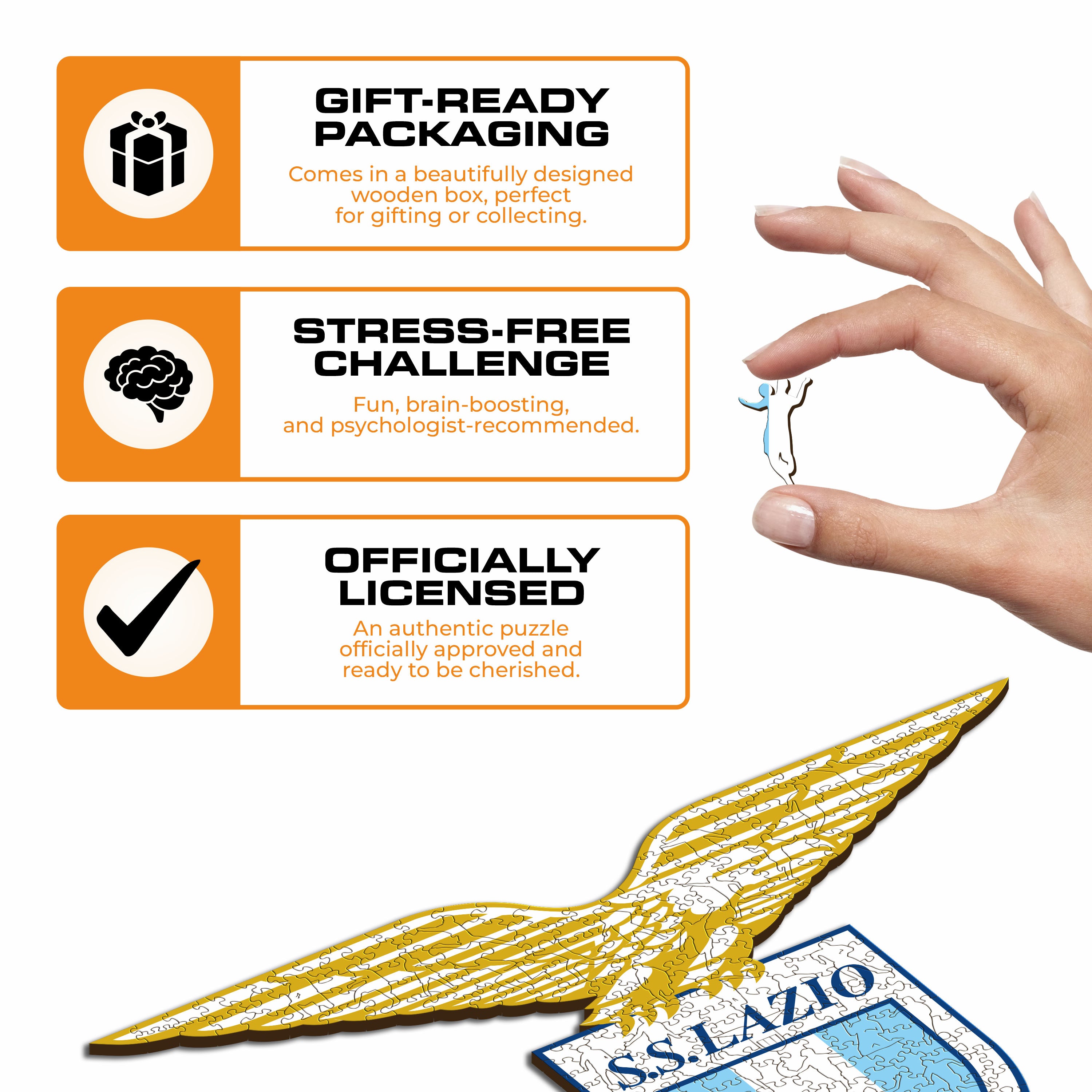 SS Lazio® Logo - Wooden Puzzle