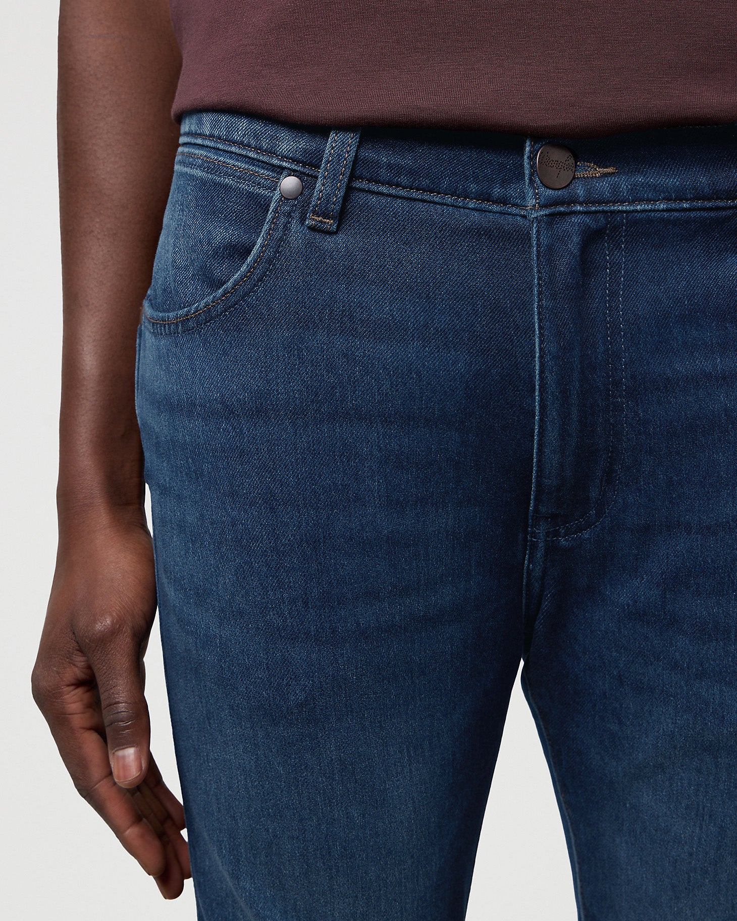 Larston 'Epic Soft' Slim Tapered Mens Jeans - Fog