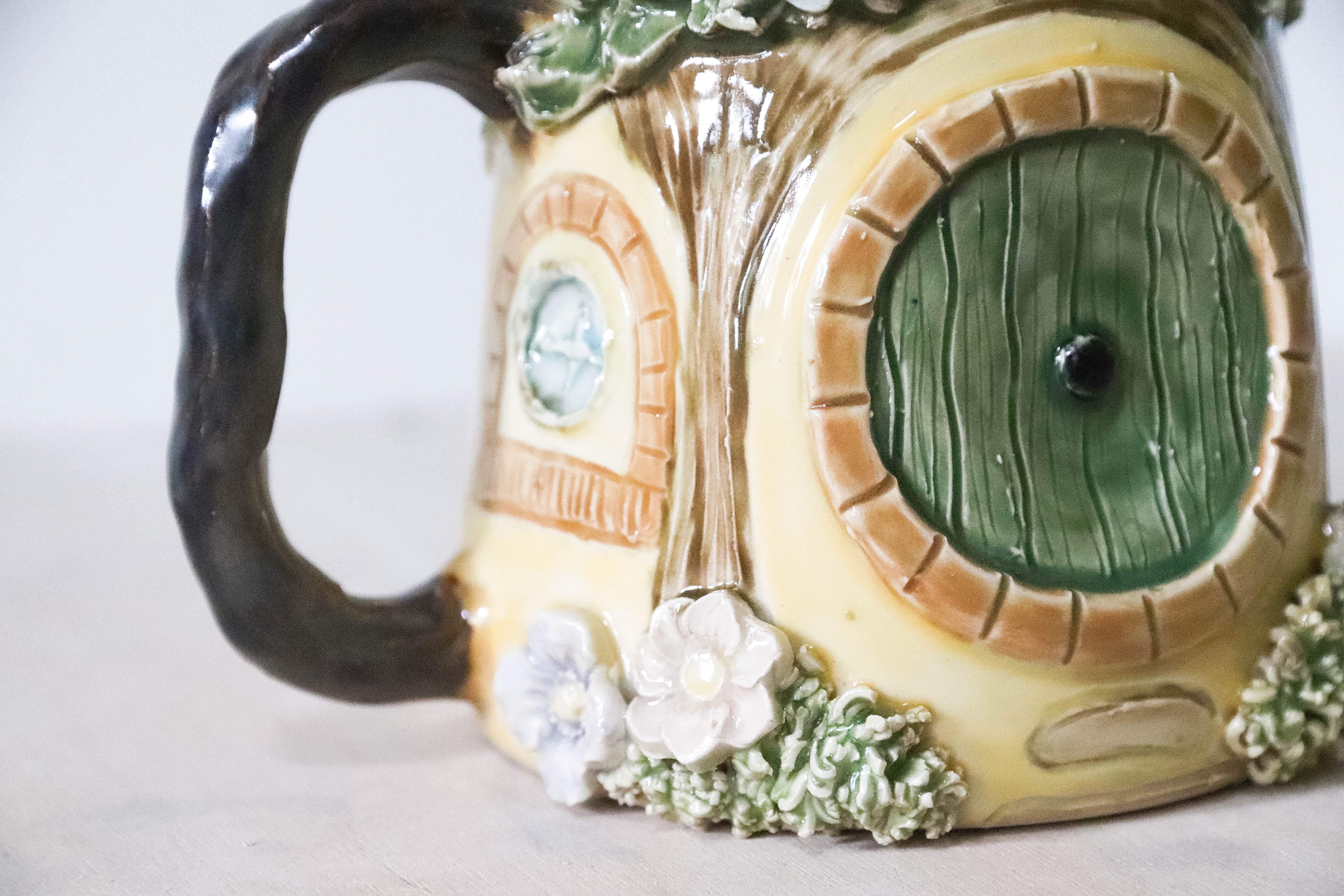 Yellow Hobbit House Stoneware Mug