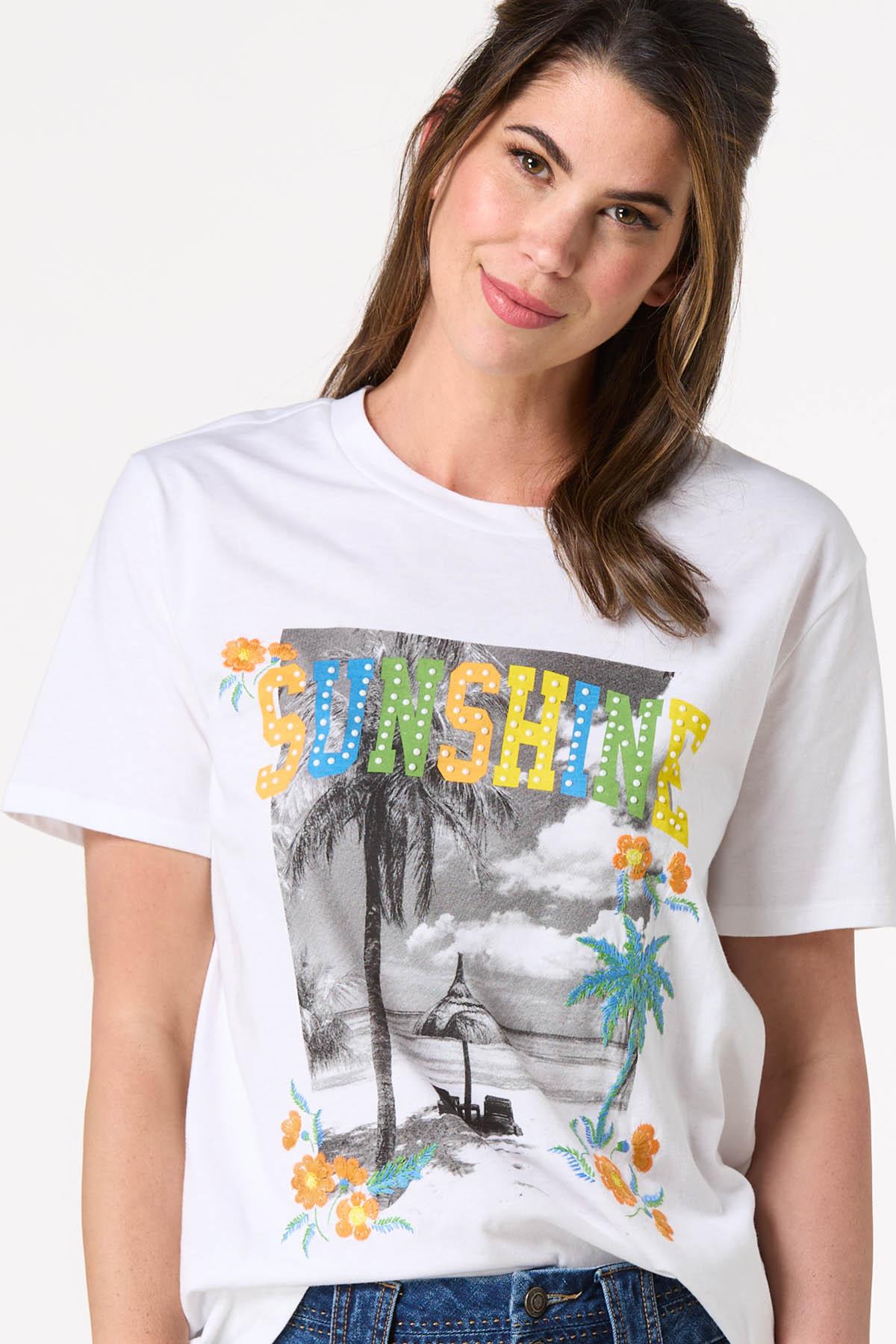 Sunshine Pearl Stud Tee