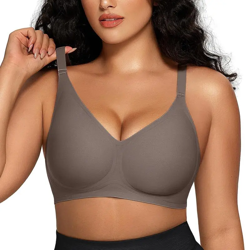 Women Comfortable Push Up Bras Wireless Seamless Full Coverage Bra