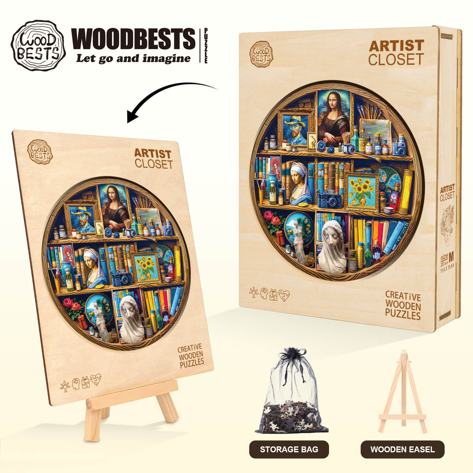 Artist Closet Wooden Jigsaw Puzzle