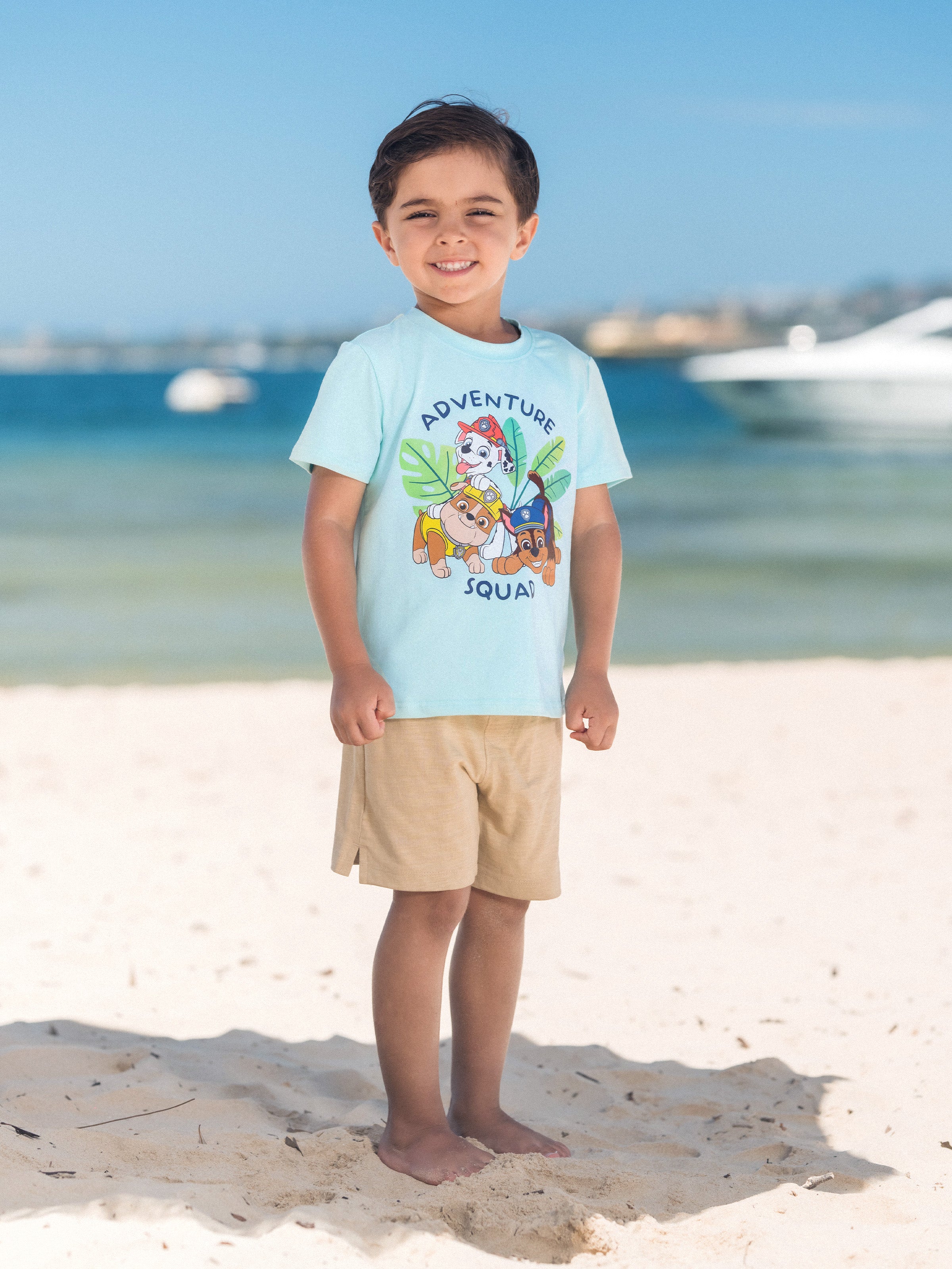 PAW Patrol Matching Family Floral Dress/ Cotton Top Turquoise