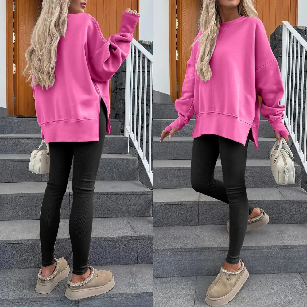 Women Oversized Sweatshirts Thumbhole Long Sleeve Hoodies Shirts