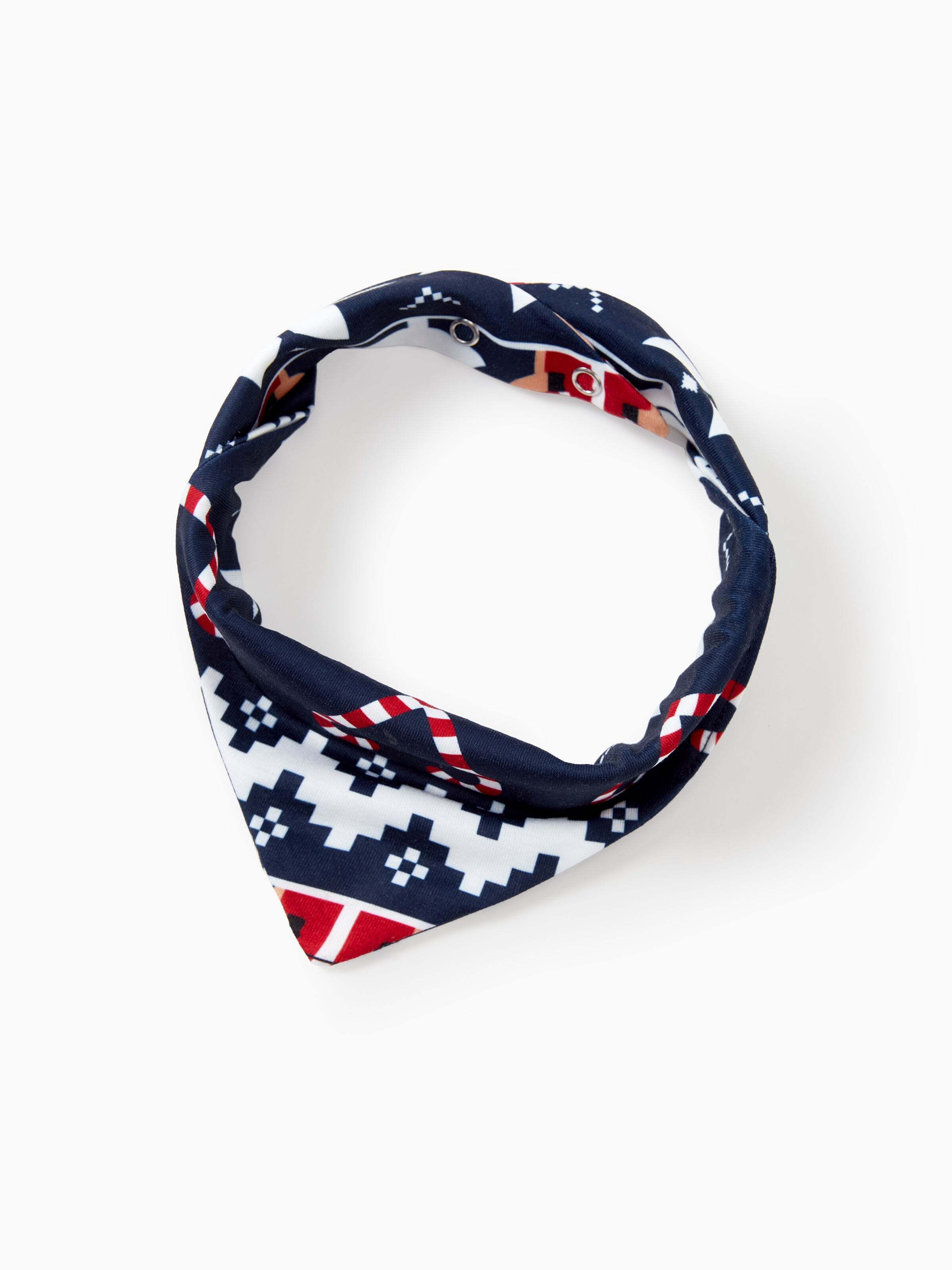 Christmas Matching Family Pajamas Set Reindeer and Snowflake Print PJS Deep Blue