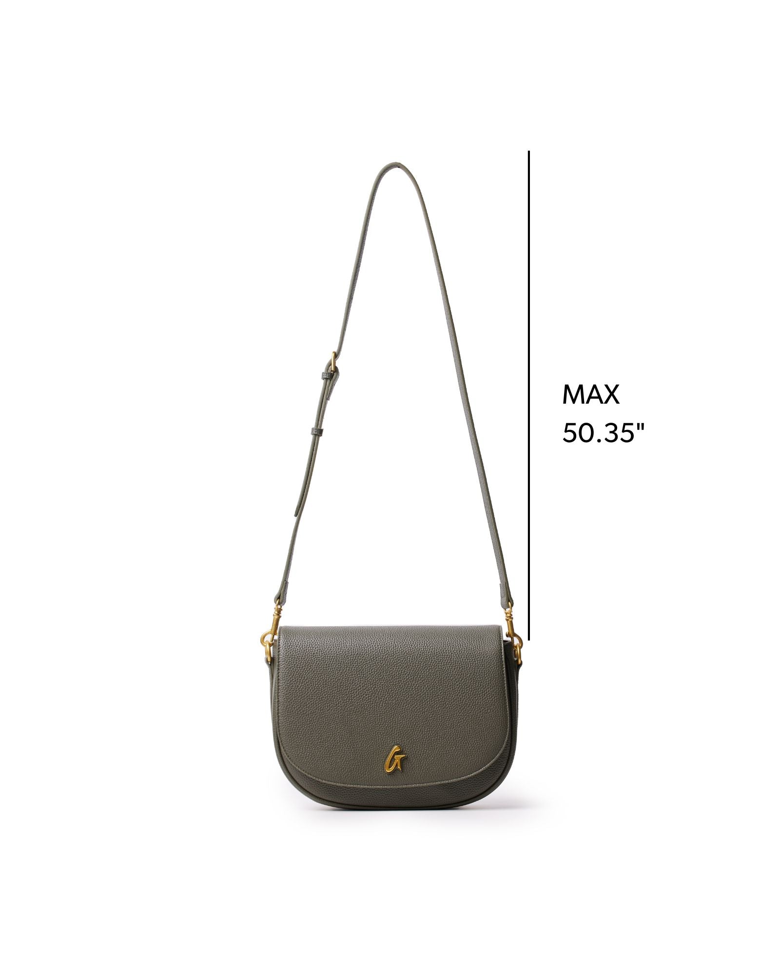 LARGE PEBBLE SHOULDER BAG - OLIVE GREEN