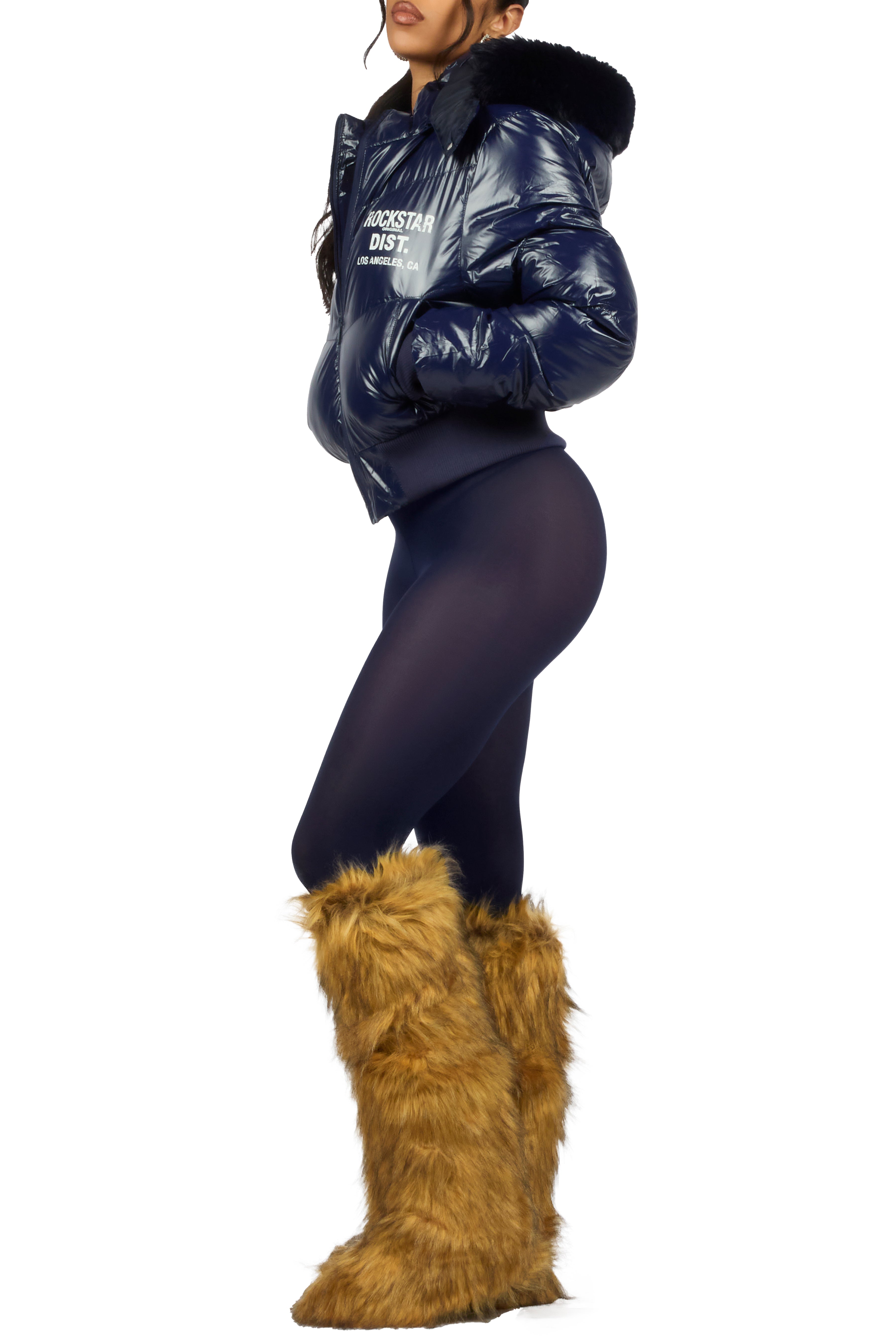 Moncia Navy Puffer Jacket