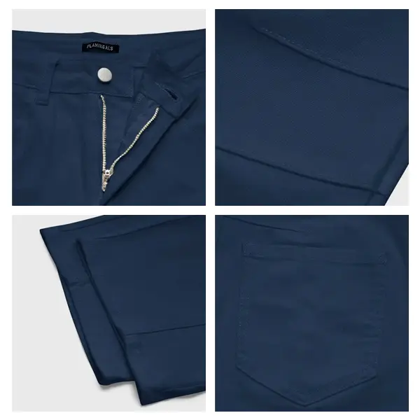 Cropped skinny jeans, no belt, casual summer style