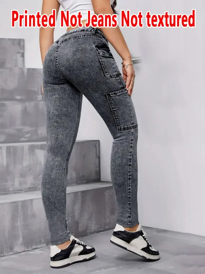 Women's Faux-Denim Leggings