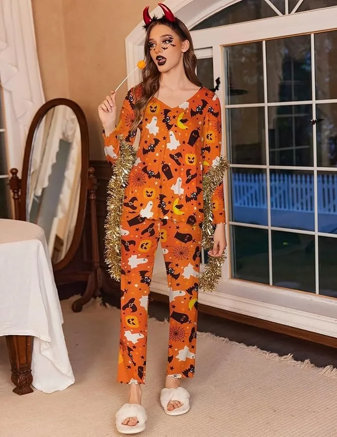 Womens Pajama Sets 2 Piece Lounge Set Fall Winter Pajamas