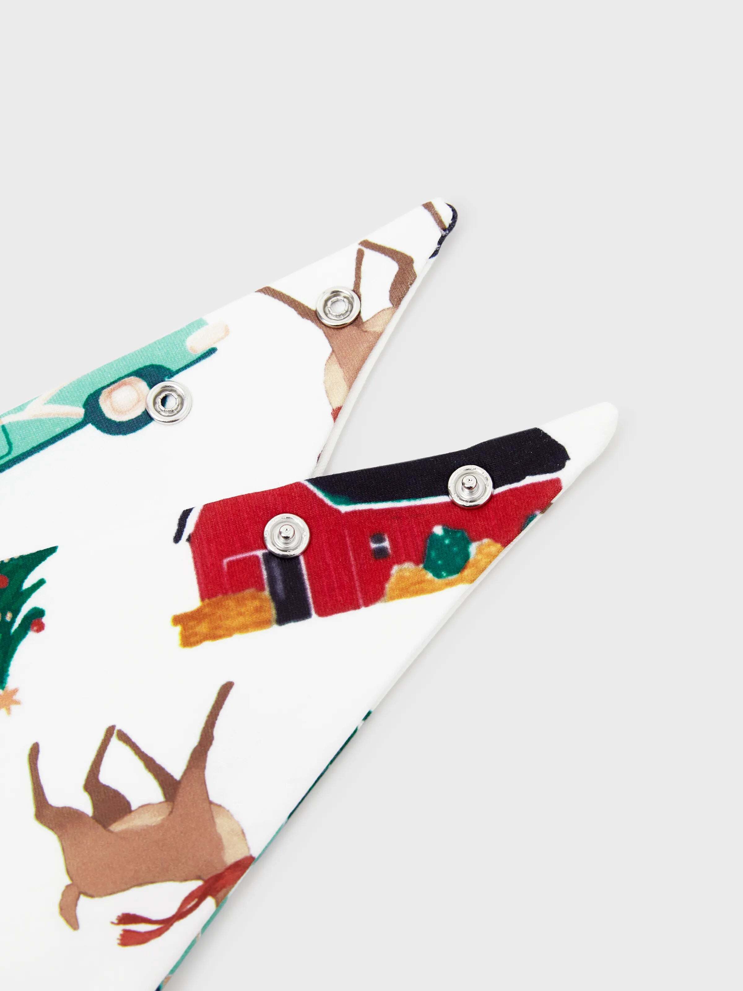 Christmas Matching Family Pajamas Set Reindeer and Car Print PJS with Christmas Socks Red