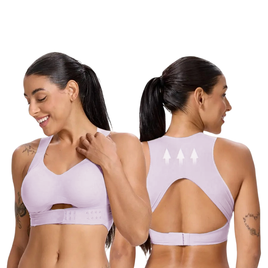 【Postural correction】Women’s Wireless Bra, Soft Breathable Non-removable Moulded Cups