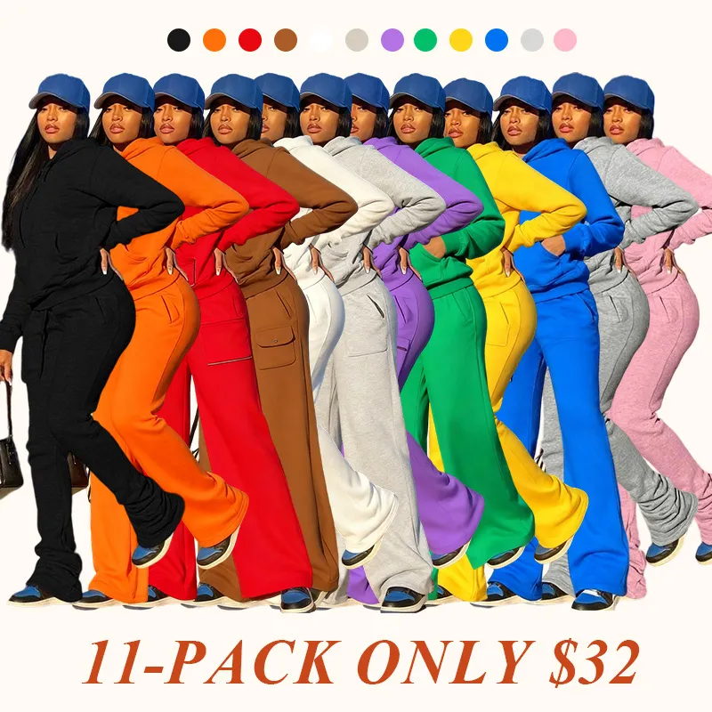 Women's two-piece winter sweatshirt set