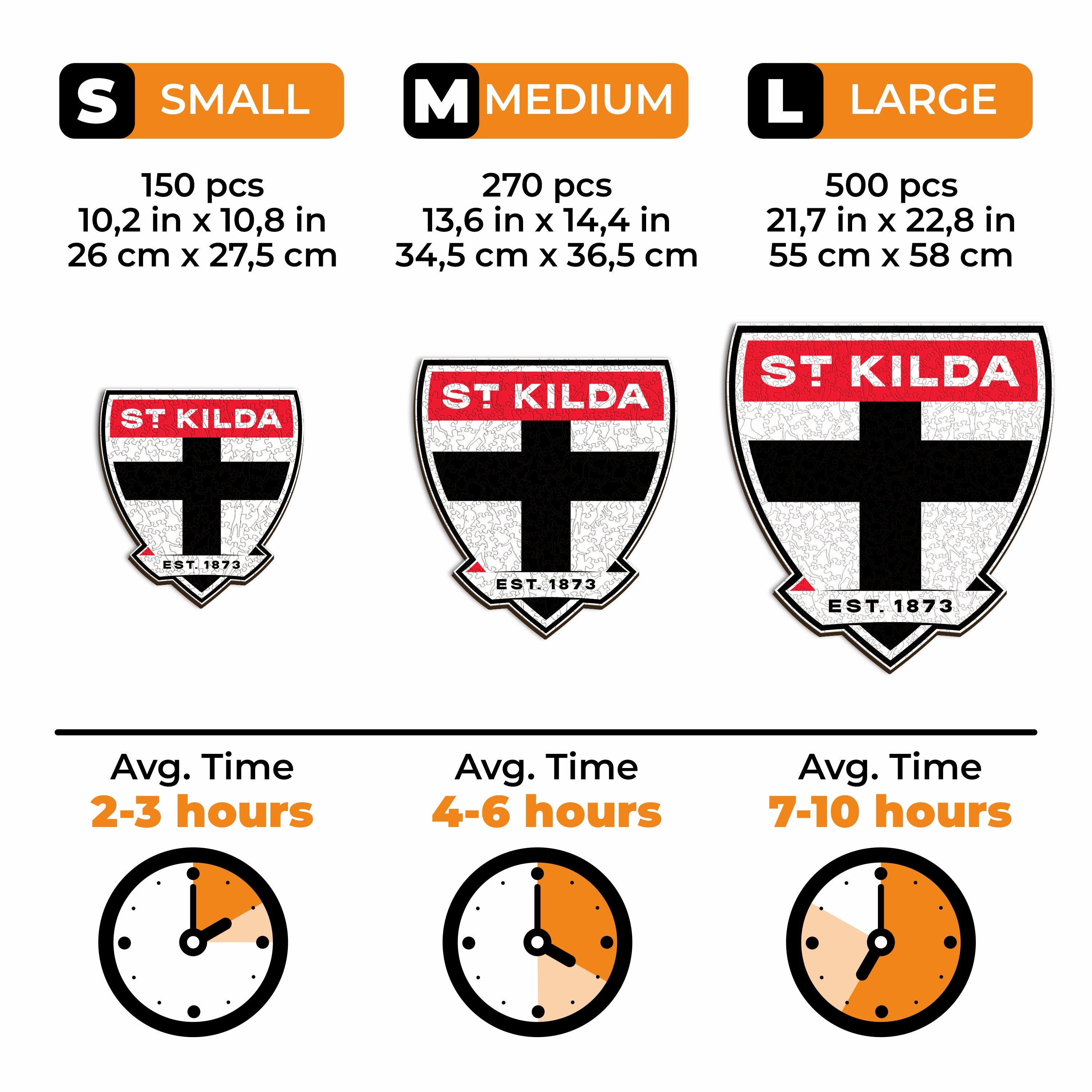 St Kilda FC Logo - Wooden Puzzle