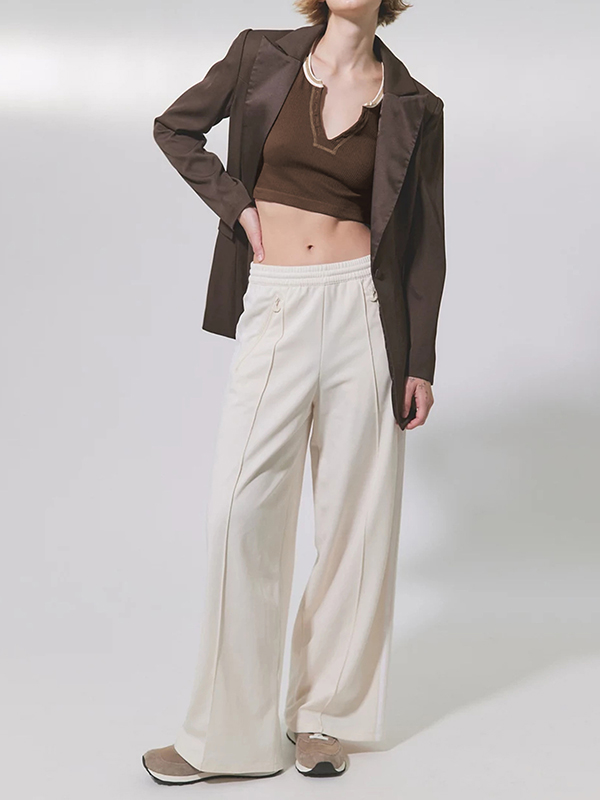 Split-Joint Cap Sleeve Skinny Deep V-Neck Vest Top