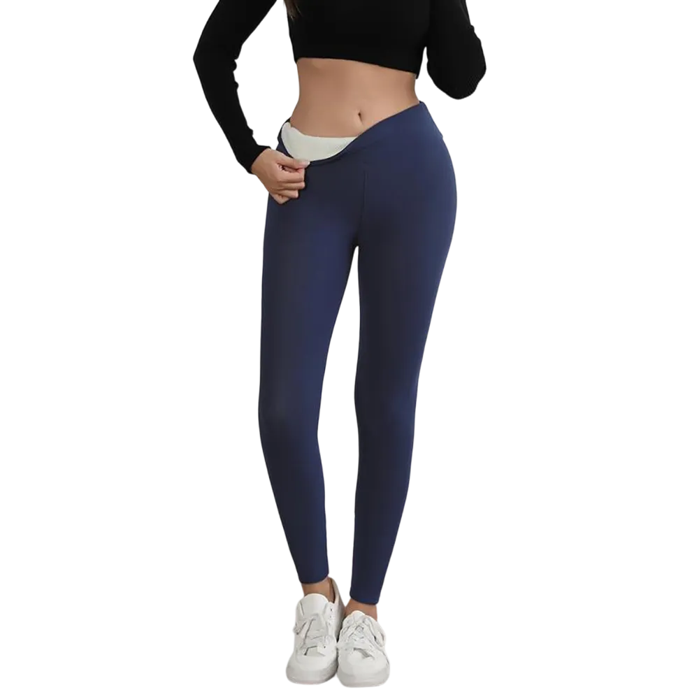 Winter Warm Fleece Lined Leggings High Waist Women's Casual Riding Workout Wear for Yoga