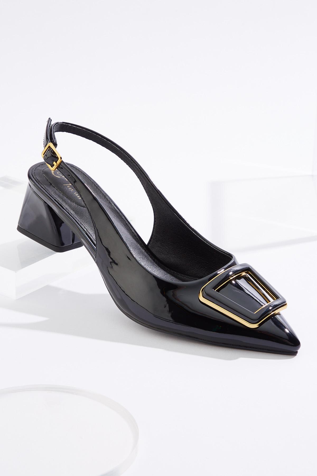 Patent Slingback Pumps