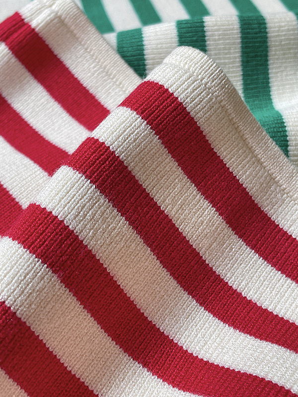 Simple Casual Striped Strapless Top