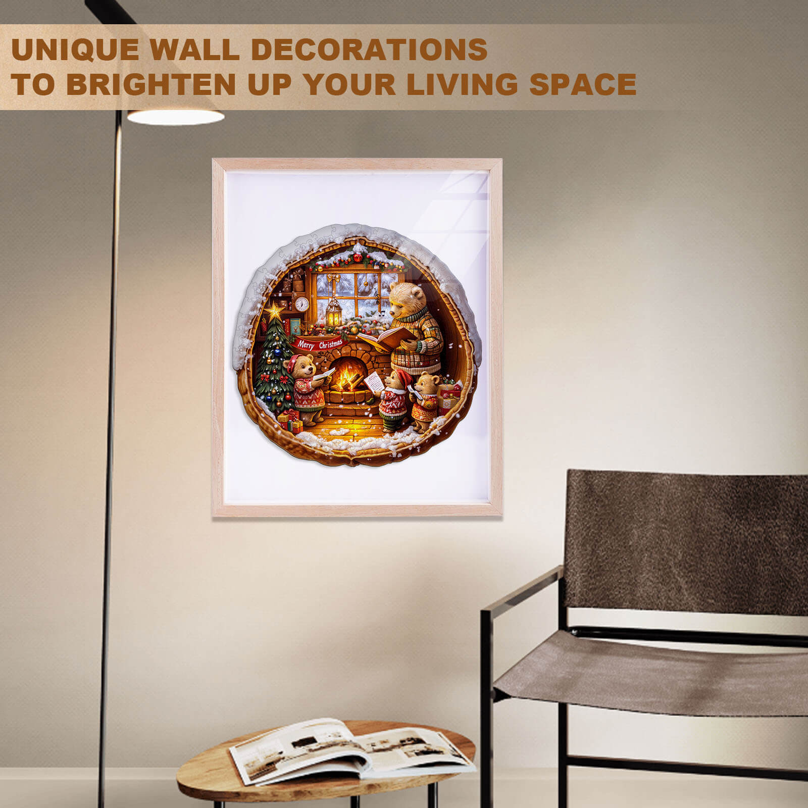 Brown Bear House Wooden Jigsaw Puzzle