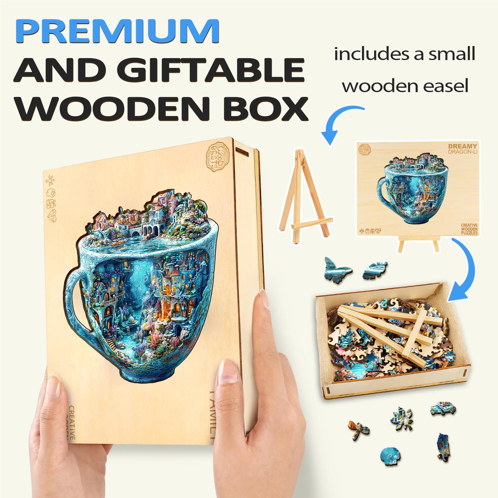 Ocean Mug Wooden Jigsaw Puzzle