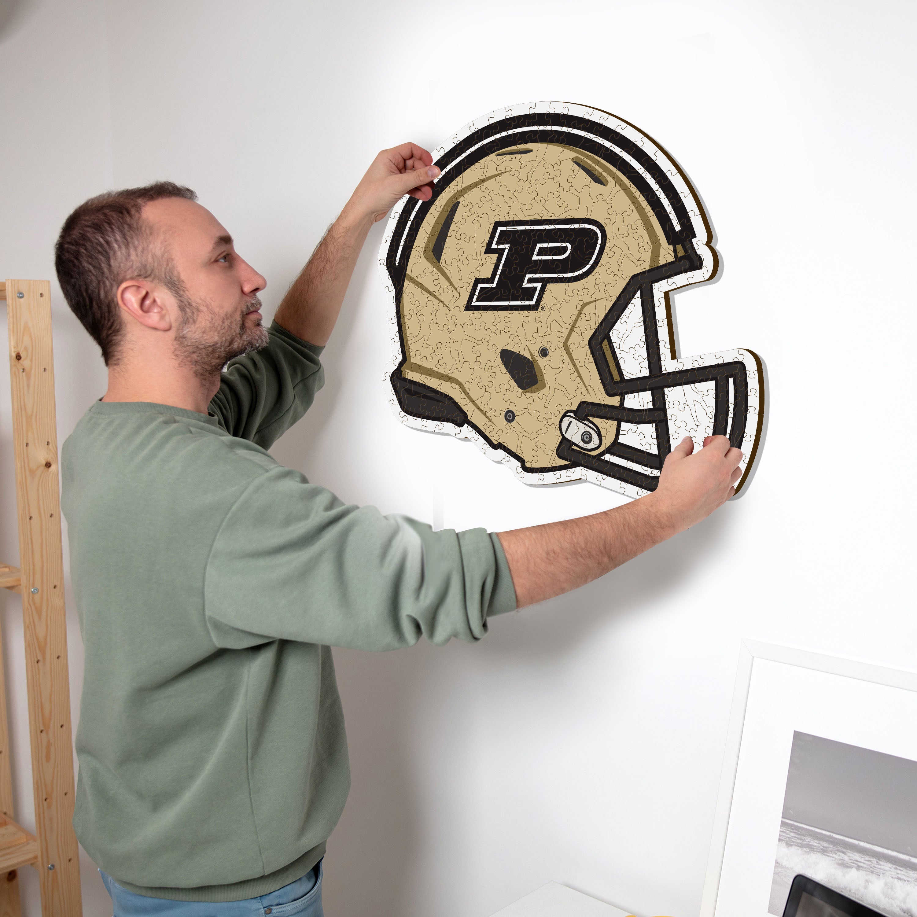 Purdue University Helmet - Wooden Puzzle
