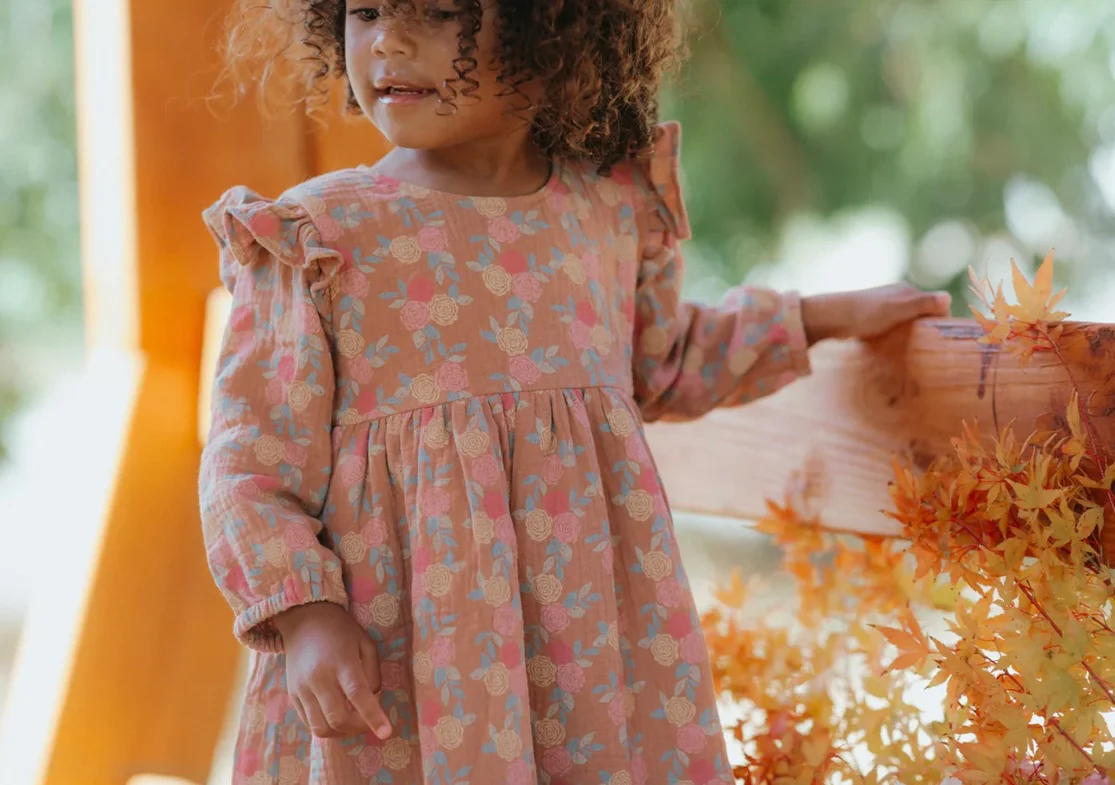 Leilah Dress - Caramel Roses