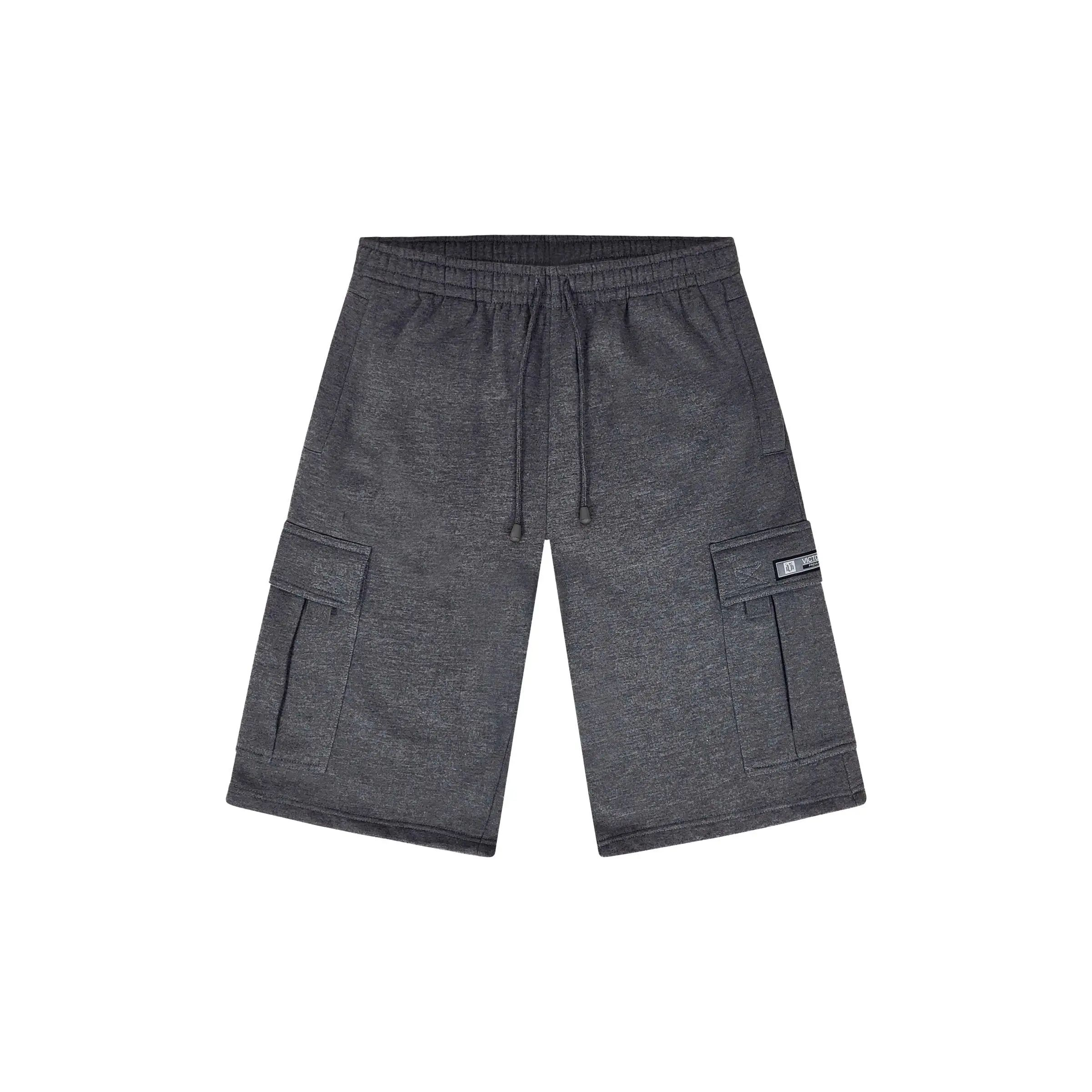 Baggy fit Fleece Shorts Menswear Cargo pocket