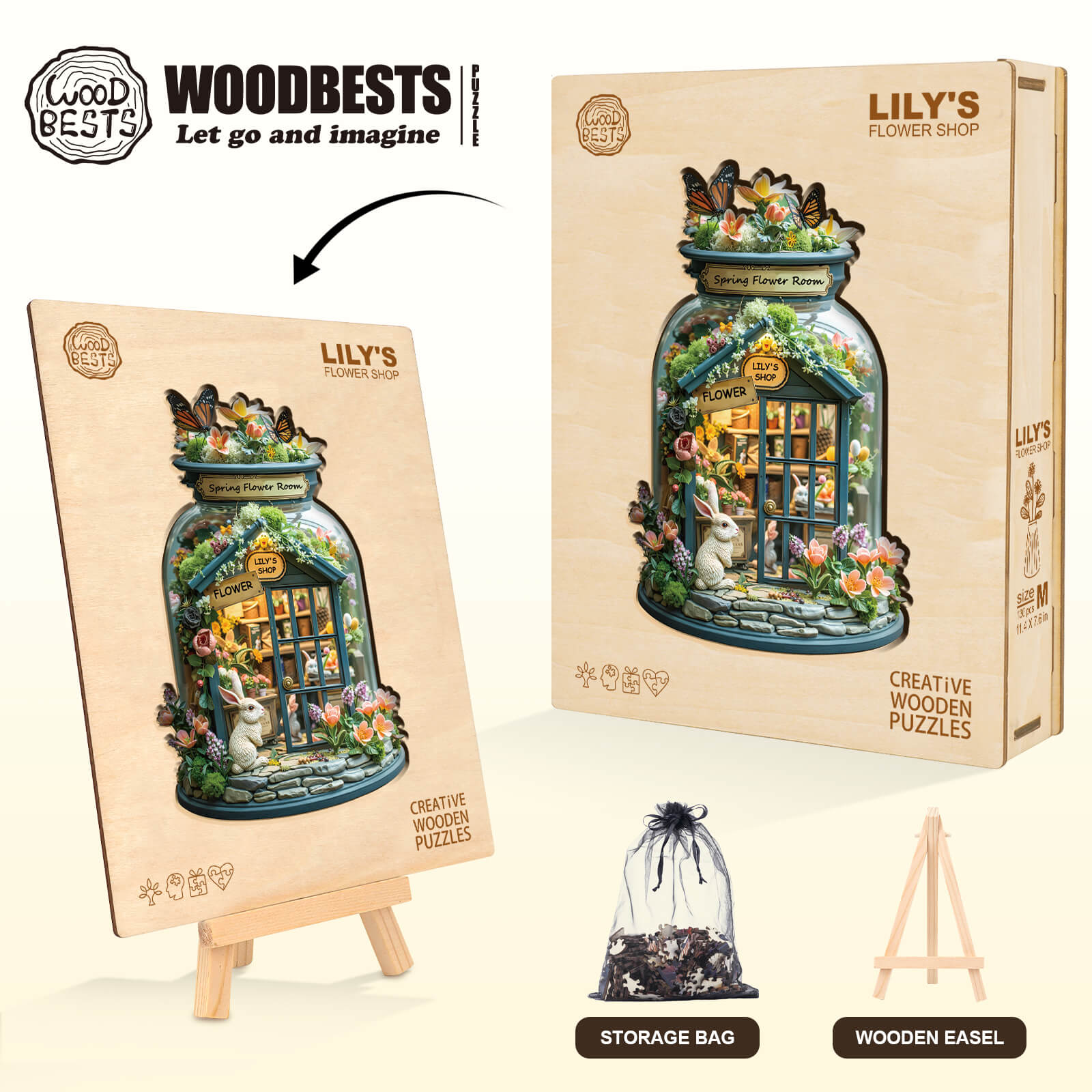 Lily's Flower Shop Wooden Jigsaw Puzzle