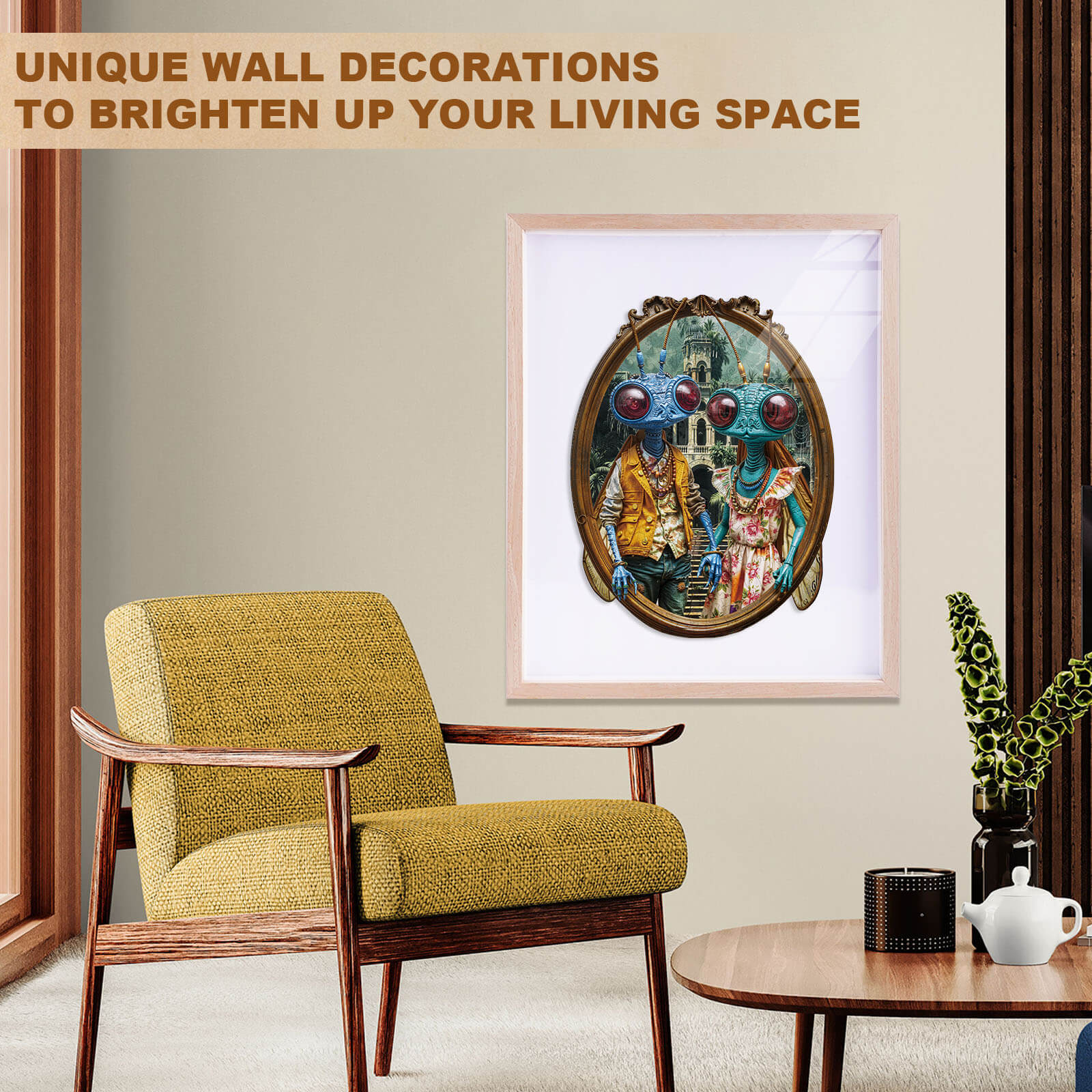 Insect Hippie Wooden Jigsaw Puzzle