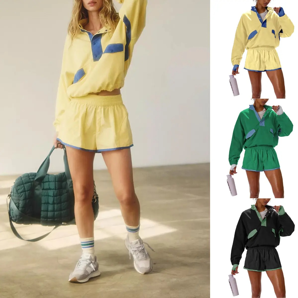 Women’s Sporty Lounge Two-Piece Short Set