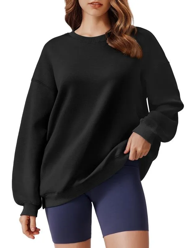 Women's Oversized Sweatshirt 2025 Spring Outfit Long Sleeve