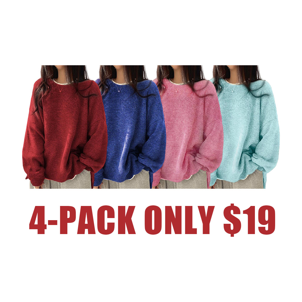 Cozy Split Hem Knit Sweater