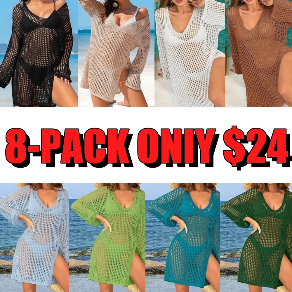 Sleeve Bathing Suit Beach Coverups