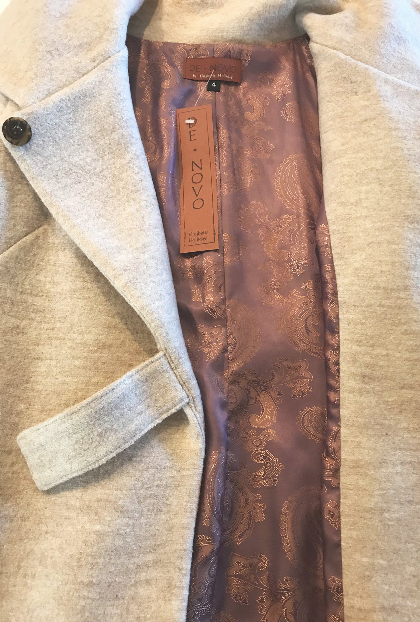 SANDSTONE COWL NECK COAT