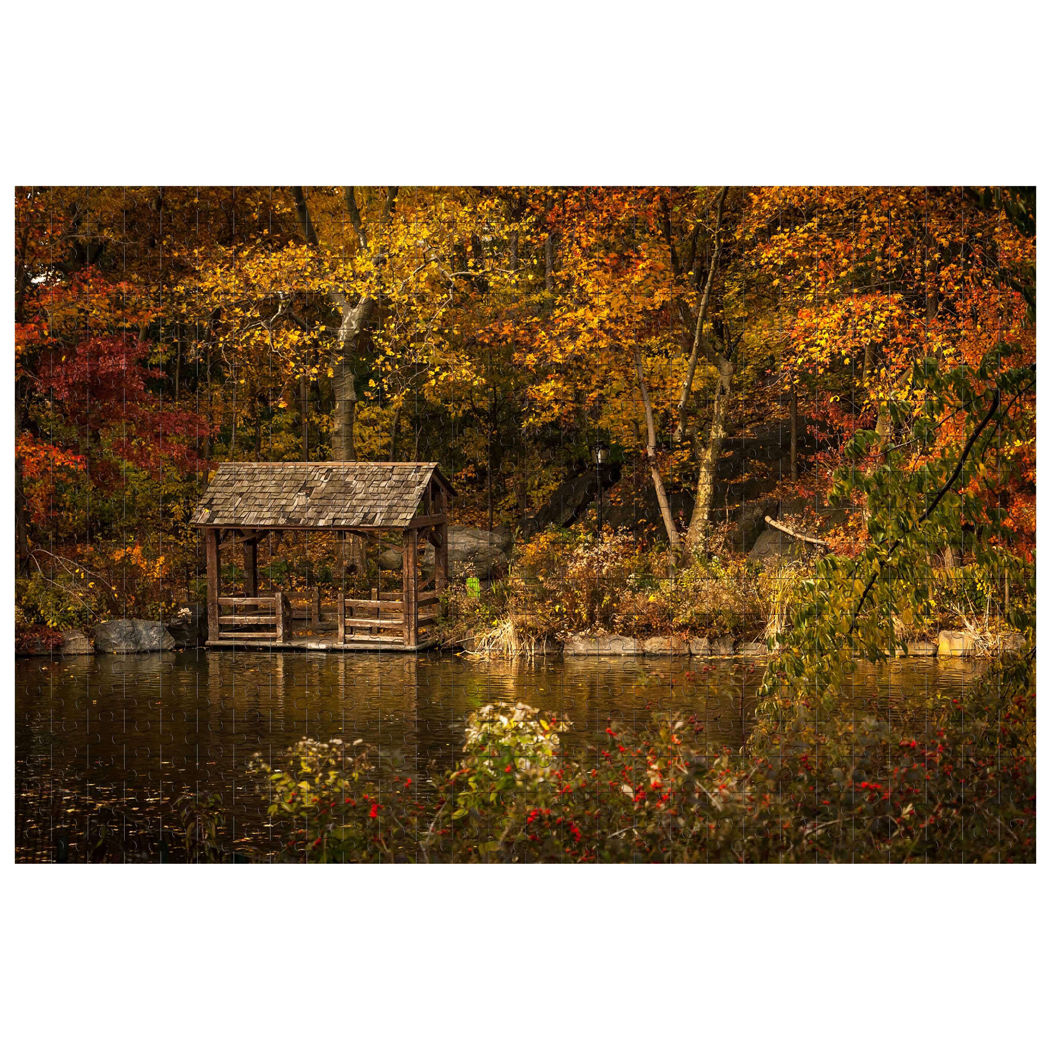Autumn Lakeside 500 / 1000 Piece Puzzle