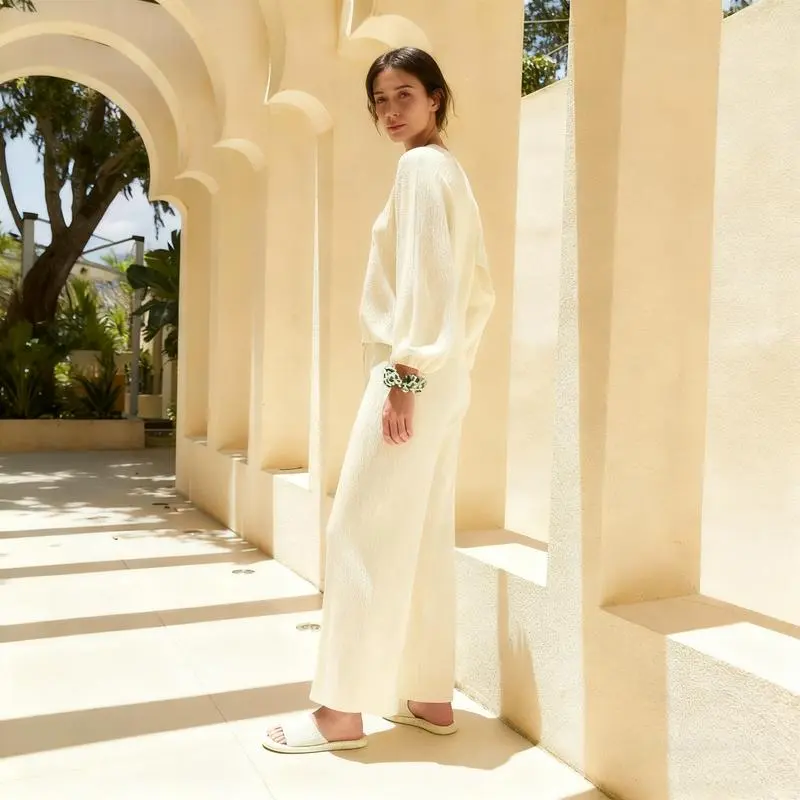 Womens Fall Winter Casual Solid Knitted 2 Piece Sets Long Sleeve Hoodie