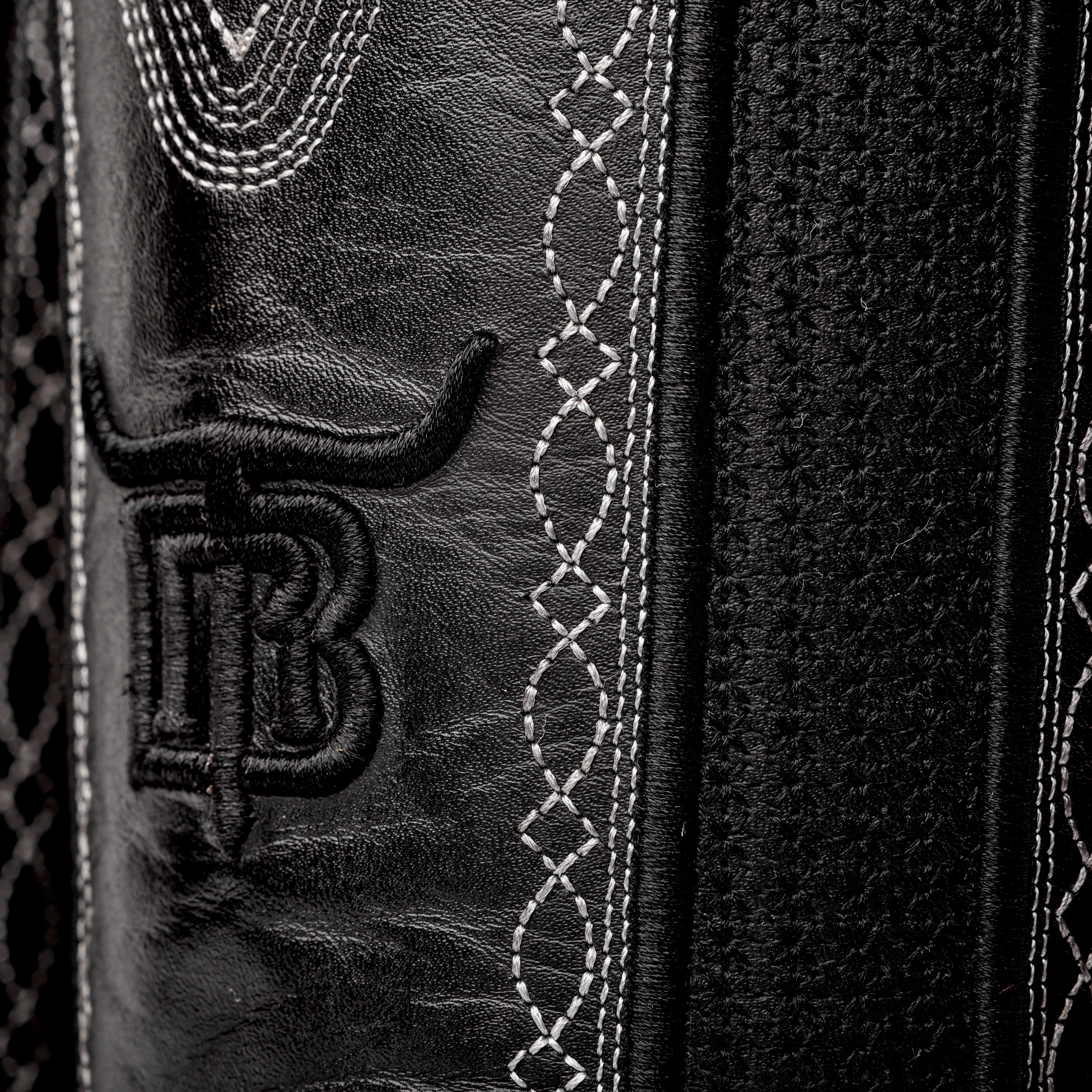 Desert Rustic Caiman Neck Leather Boots - Square Toe