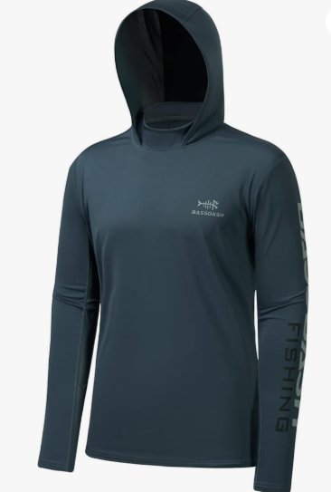 UPF 50+ Men’s UV Sun Protection Long Sleeve Fishing Hoodie
