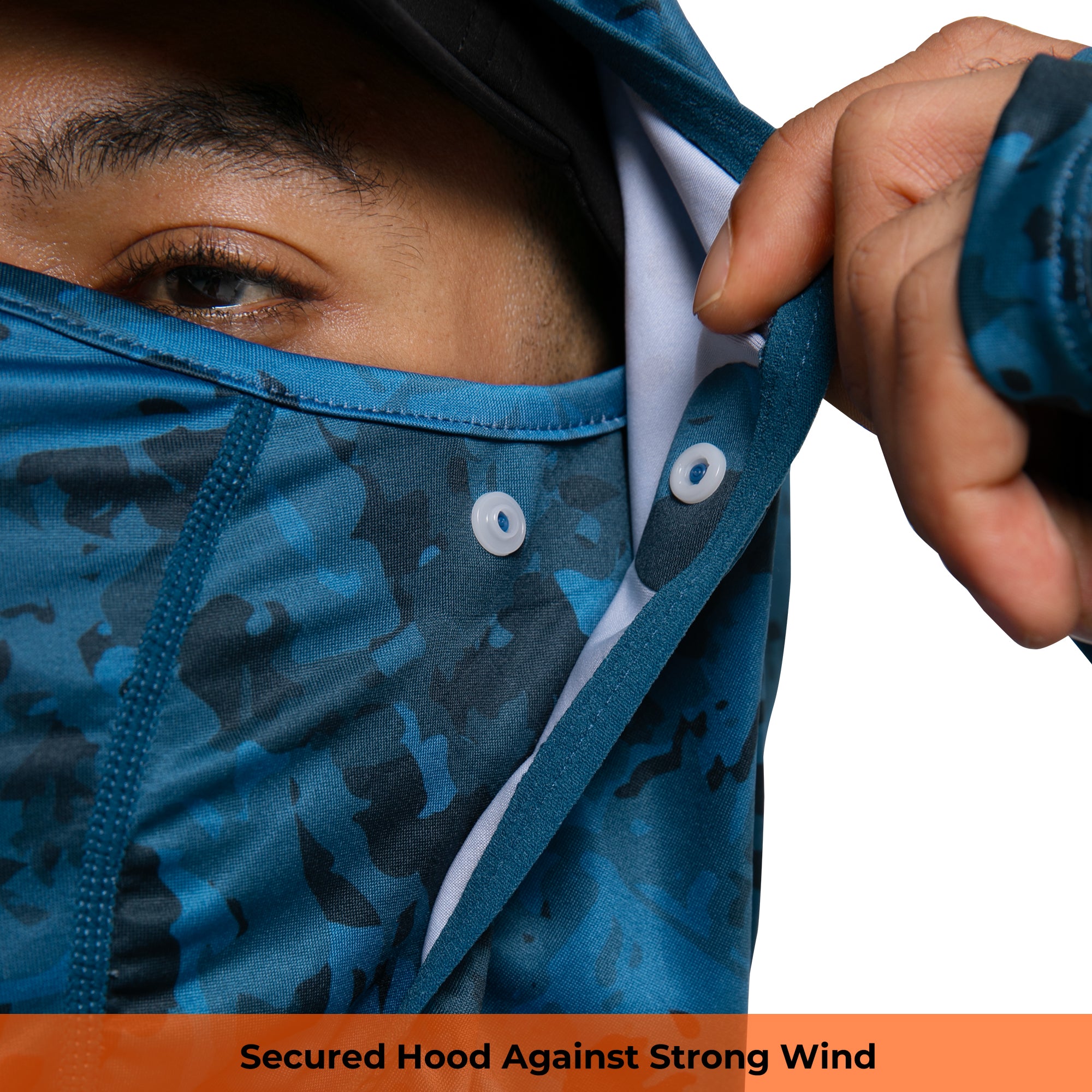 Men's UPF 100+ Performance Cooling Hoodie with Gaiter