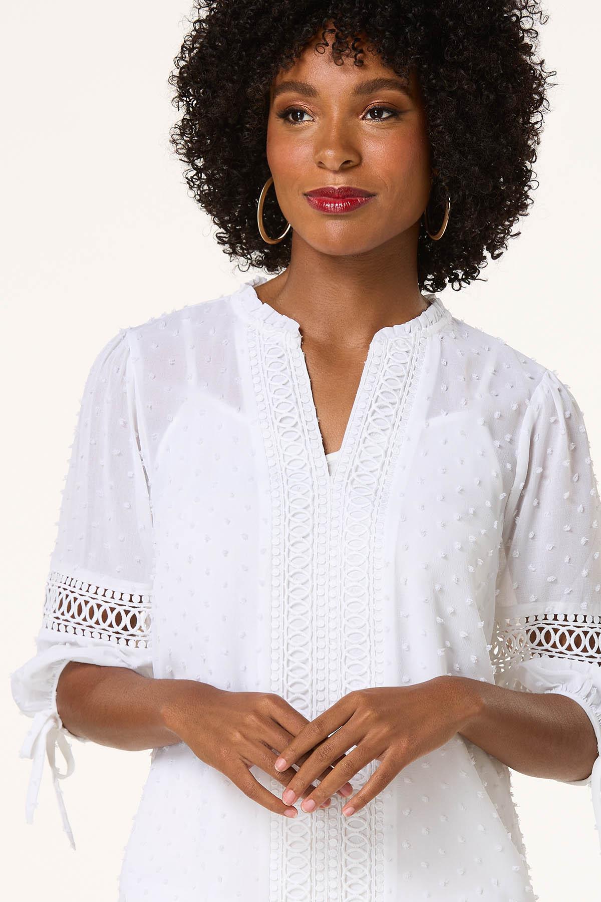 Textured Clip Dot Top