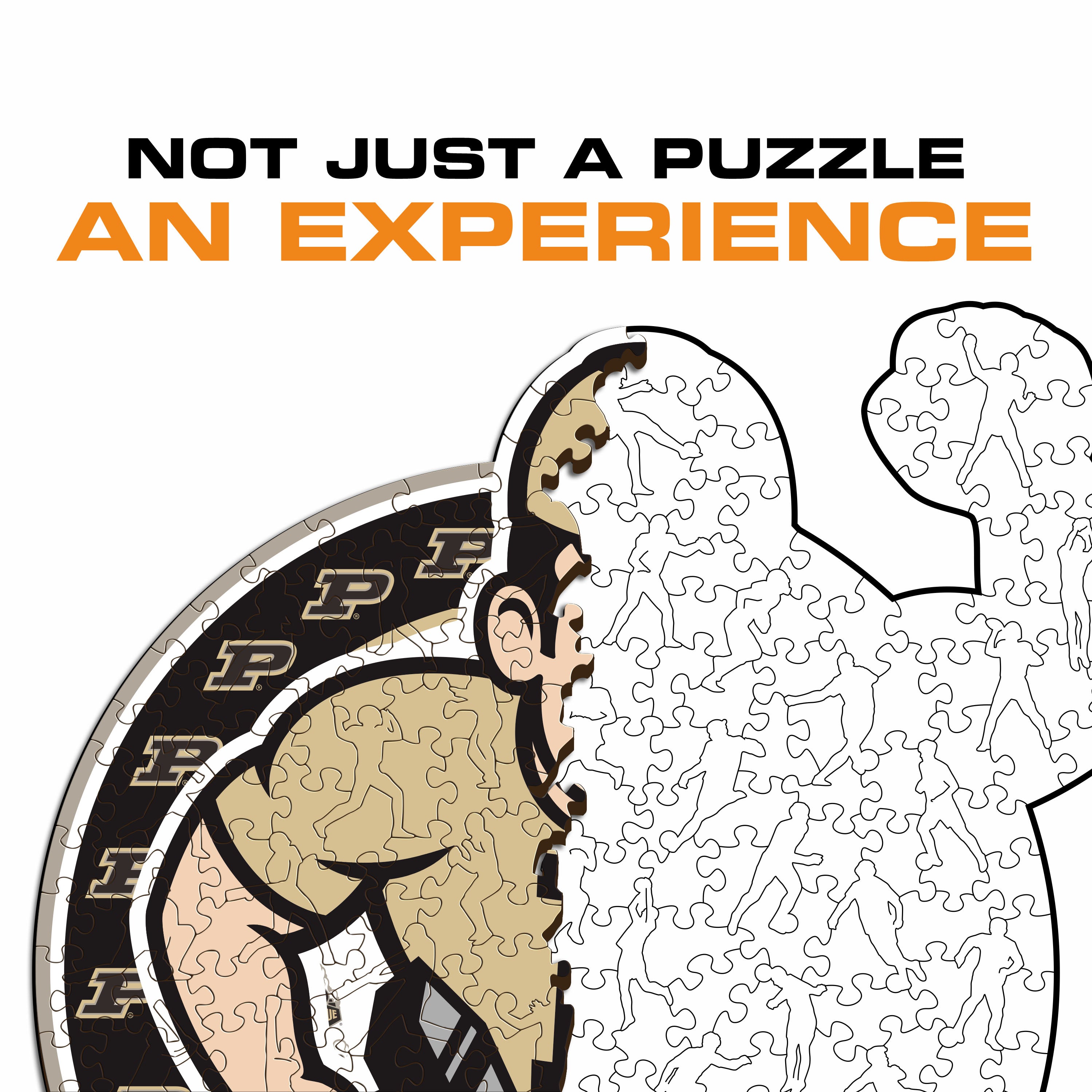 Purdue University Mascot - Wooden Puzzle