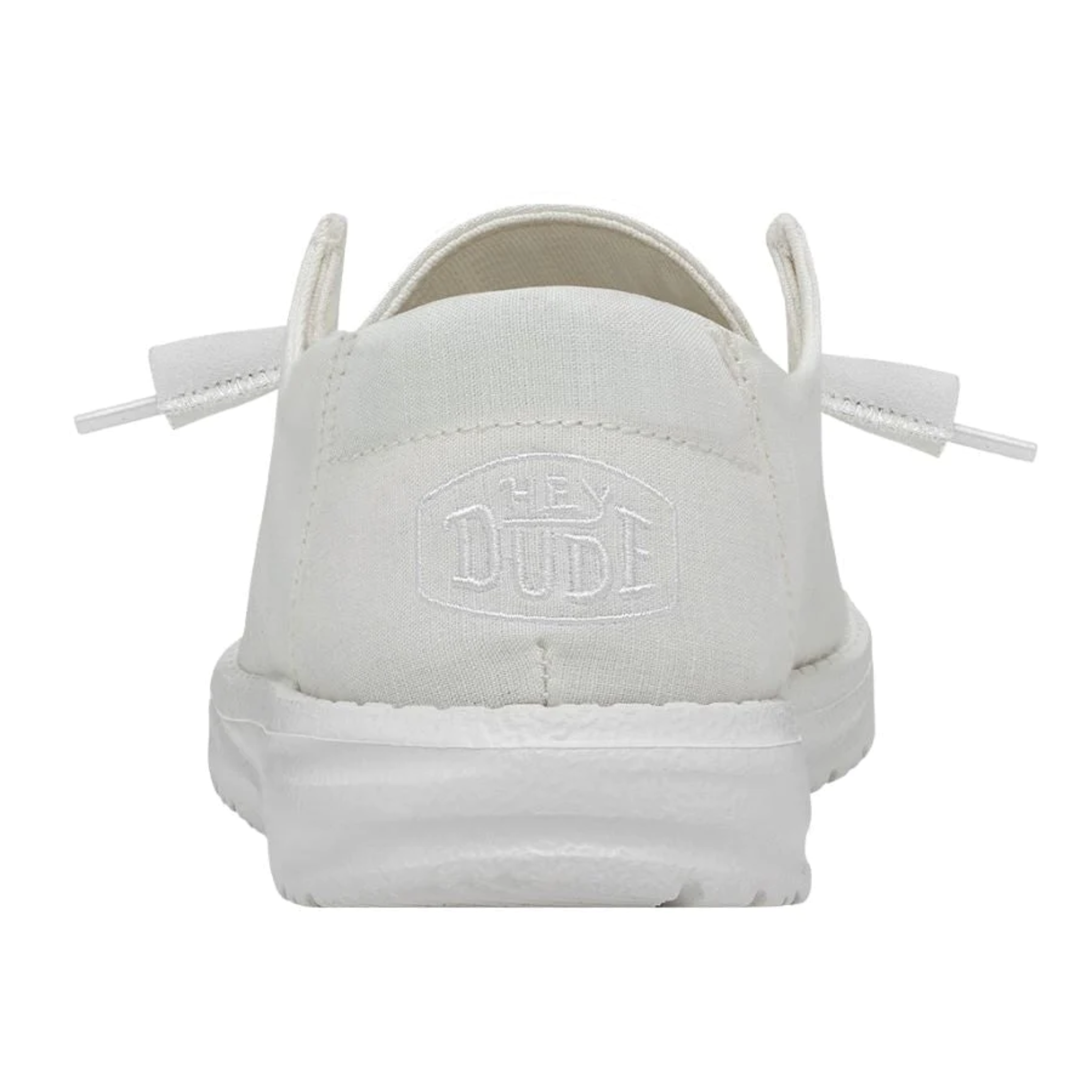 DUDE WOMEN'S WENDY SLUB CANVAS WHITE - 40063100