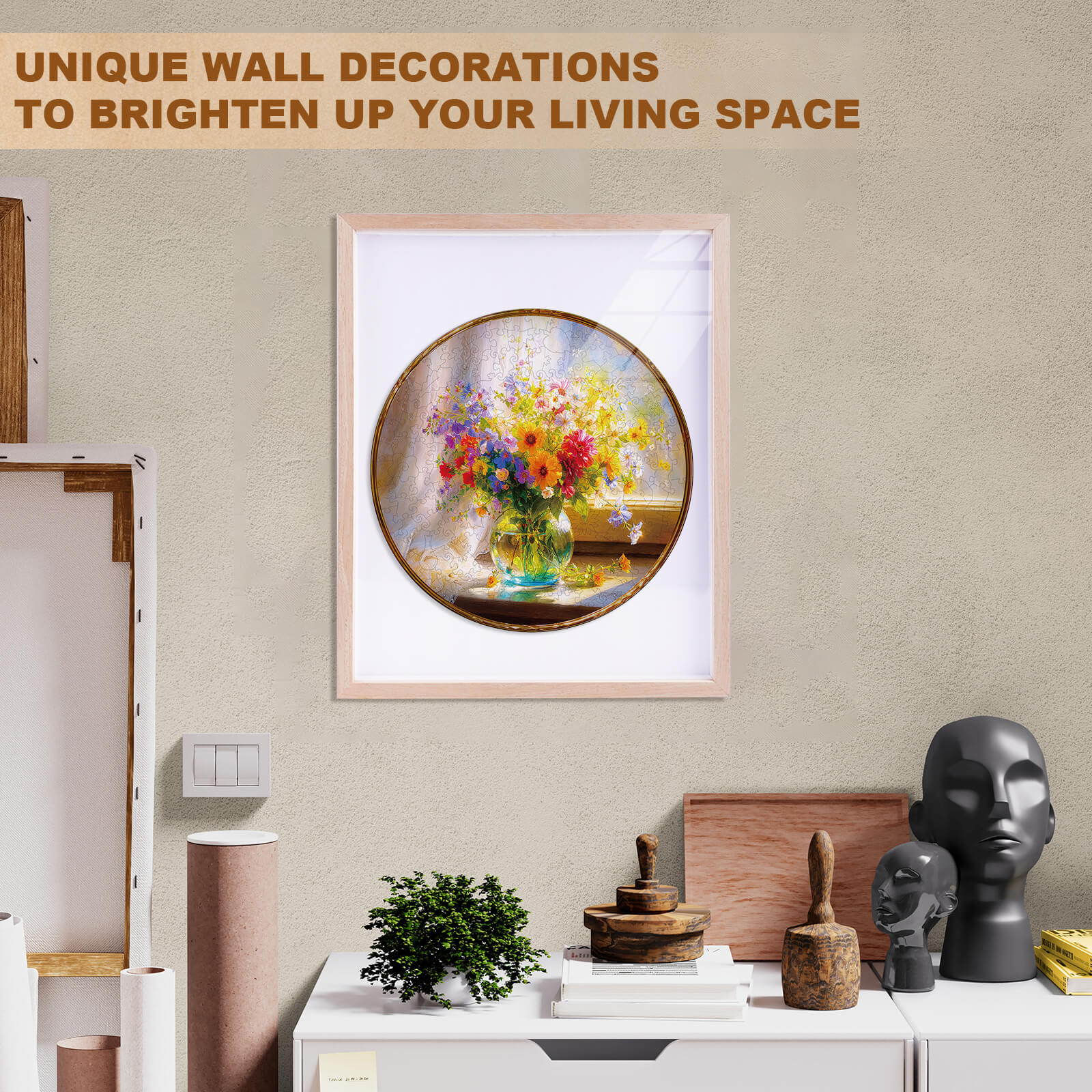 Window Garden Wooden Jigsaw Puzzle